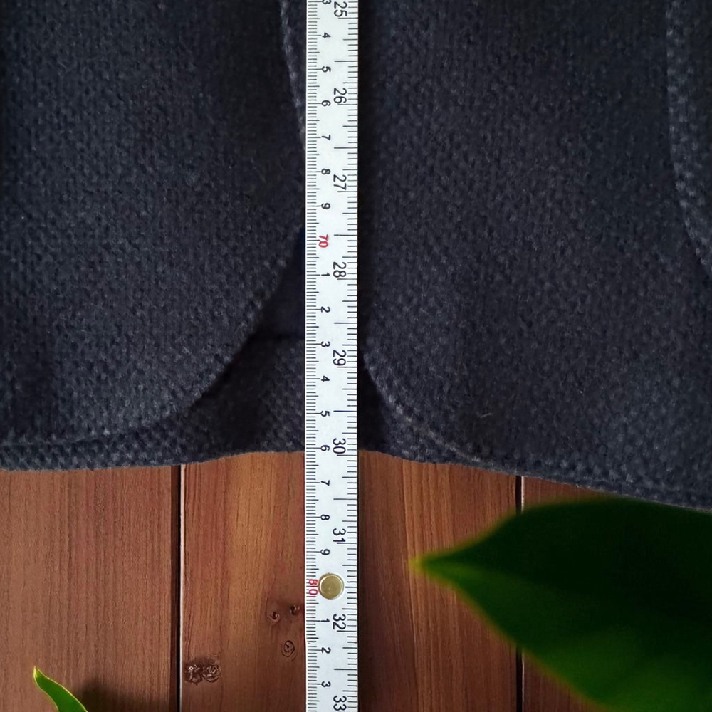 $1295 Maurizio Baldassari - Blue Black Knit Sport Coat - Wool/Cotton - EU50/US40 - Picture 11 of 15